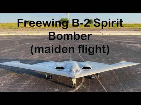 Freewing B-2 Spirit Bomber (maiden Flight) - YouTube