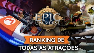 Ranqueando TODAS as Atrações do EPIC UNIVERSE antes da abertura | Orlando 2025