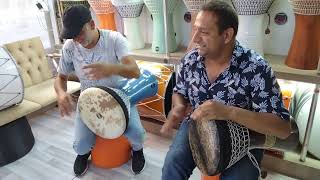 HakanPercussion sınce2001        Bas toprak darbuka ve tiz balık derili toprak darbuka  Handmade