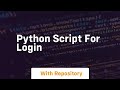 python script for login
