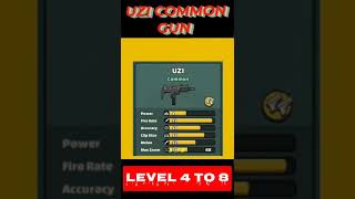 UZI GUN IN MINI MILITIA LEVEL 4 TO 8 UPGRADED