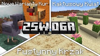 Minecraft 1.21.5: Przegląd Snapshota 25w06a | NOWY WARIANT KUR i Mała Aktualizacja Pustyni