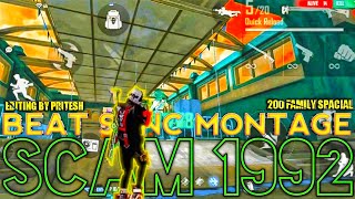 SCAM 1992 THEME SONG MONTAGE || FREE FIRE BEST MONTAGE || MADE ON VIVO V20