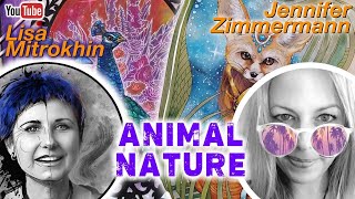Animal Nature ft. Lisa Mitrokhin: How to Color a Misty Purple Background (and Peacock Tips)