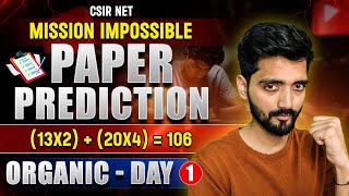 CSIR NET Chemistry Expected Questions 2025 | Organic - Day 1