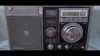 Radio Romania English 7375 kHz Shortwave on Panasonic RF-B300 on telescopic antenna