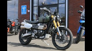 2022 Triumph Scrambler 1200 XE in Matt Khaki Green