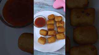 Crispy Potato Bites||Chilli Garlic Potato Bites|| Quick Snack Recipe|| Potato Tots|| #shorts #snacks