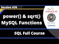 SQL - Part 30 - power() and sqrt() MySQL Numeric Functions
