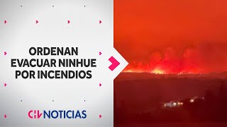 Región del Ñuble: Ordenan evacuar NINHUE por rápido avance de INCENDIO FORESTAL - CHV Noticias