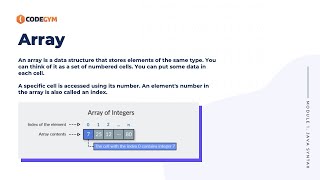 Arrays in Java | CodeGym University Course