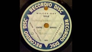 Recordio Disc Home Recording July 18 \u0026 19, 1950