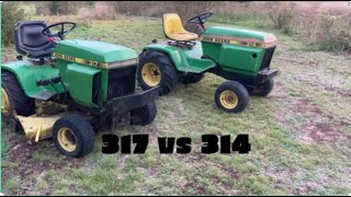 John Deere 314 vs 317