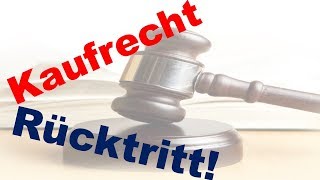 Klausurwissen Jura - Der Rücktritt vom Kaufvertrag