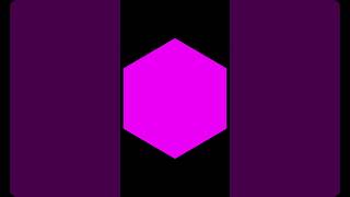 Magenta Hexagon Black Background Scale Down #shorts