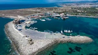 Kato Paphos,Cyprus - A holiday with many attractions .. Beautiful Aerial Video