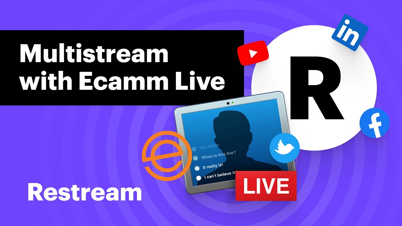 How To Multistream With Ecamm Live And Restream - YouTube