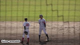 《中学硬式・新チーム》【ヒット打ったよ】　宮嶋 蓮 選手（福山中央シニア）  【Standing Double】