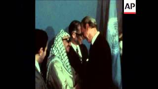 SYND 14 11 74 ARAFAT AT UN RECEPTION