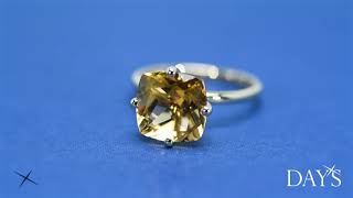 Citrine Ring in 14kt Yellow Gold