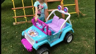 Disney Frozen Jeep Wrangler Assembly ♥♥♥ How To Build Fisher Price Disney Frozen Jeep