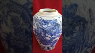 画面不透风，别样元青花! Blue and white guan of Yuan dynasty