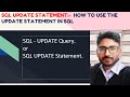 How To Use The Update Statement In SQL | SQl Update Statement | Update Record in SQL Table #update