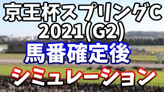 京王杯スプリングカップ2021　馬番確定後レースシミュレーション　【京王杯SC2021】