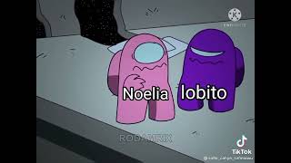 cuando Noelia tiene miedo en todo y cuando viene lobito y está a su lado :v