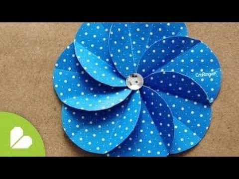 how to make paper scrapbook flower how to make paper scrapbook flower
