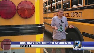 Bus driver's gift to students
