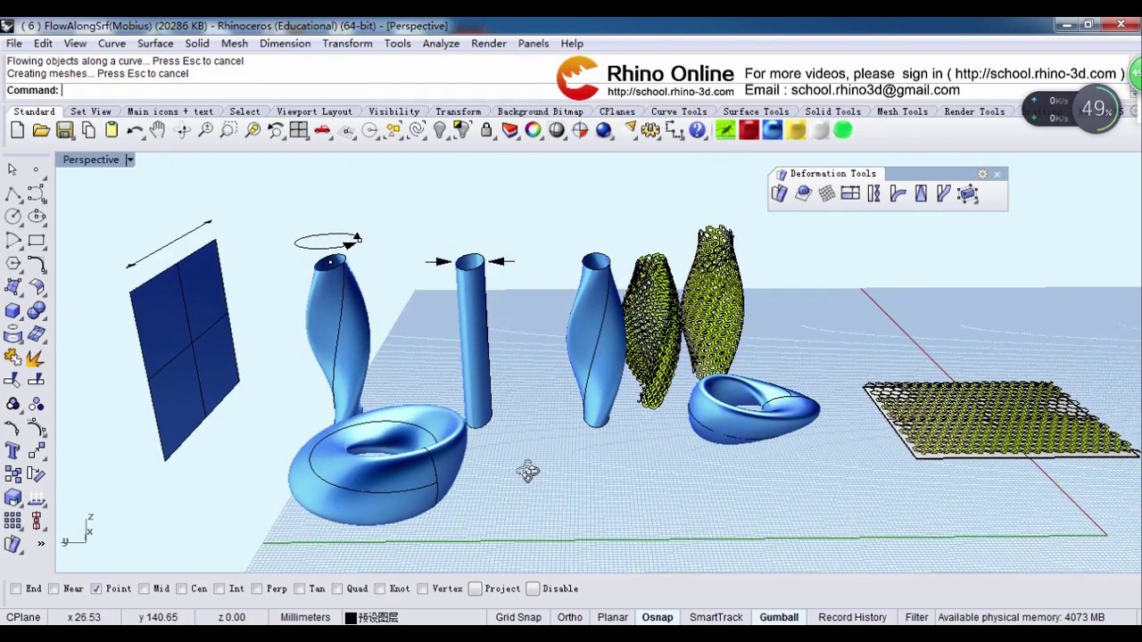7 Rhino 3d Beginners Tutorial Tips Part 7 Rhino For Architecture