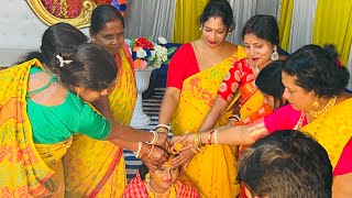 Bengali wedding haldi ceremony  #bengoliwedding #haldiceremony #indianwedding #vlog ￼