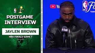Jaylen Brown on Porzingis: No One is More PROUD than Me | Celtics vs Mavs Finals