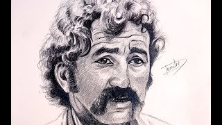 Ion Tiriac a portrait Drawing for Professional tennis is Romanian.