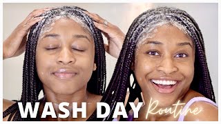 Knotless Braids Wash Day Routine