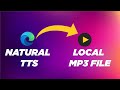 Save Natural TTS voices on Microsoft Edge Instantly