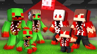 Maizen and Mikey FAMILY Found BLOOD MOON in Minecraft! - Parody Story(JJ and Mikey TV)