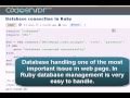 Ruby Tutorial: Database connection in Ruby