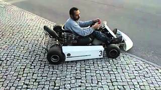 kart - crg iame 100cc - first test drive on public road