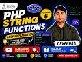 🔥 PHP String Functions Explained | strlen, strpos, strtoupper | PHP Tutorial 6
