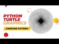 Awesome Pattern by Python Turtle Graphics || With Source Code || #python #pythonprogramming #turtle
