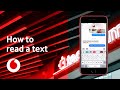 How to read a text message | iOS iPhone | Tech Team | Vodafone UK