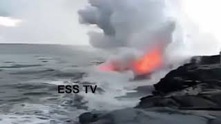 সমুদ্রের তলদেশ থেকে আগুন অবাক ঘটনা।Fire alarm from the bottom of the ocean.