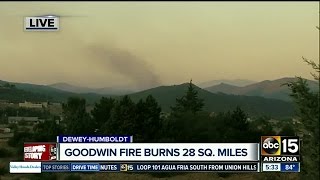 Goodwin Fire burns 18,000 acres: 1% contained, towns evacuated