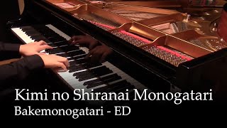 Kimi No Shiranai Monogatari - Bakemonogatari Ed Piano