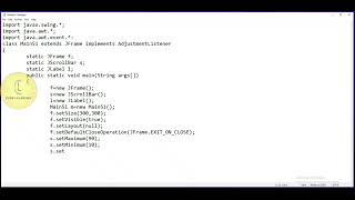 Java | Swing class 'JScrollBar add AdjustmentListener #2' | CodeLearning