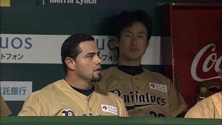 【プロ野球パ】流し打ってテラス到達！カラバイヨが1点差に迫る第8号ソロHR 2015/05/21 H-Bs