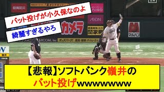 ソフトバンク嶺井のバット投げｗｗｗｗｗｗｗ【反応集】【2chスレ】【ゆっくり解説】【ずんだもん解説】