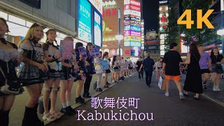 【4k】Tokyo night walk-Kabukichou💝夜の歌舞伎町を散歩